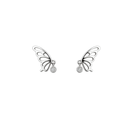 Sterling Silver Butterfly Wing Earrings | Grief Gifts Australia