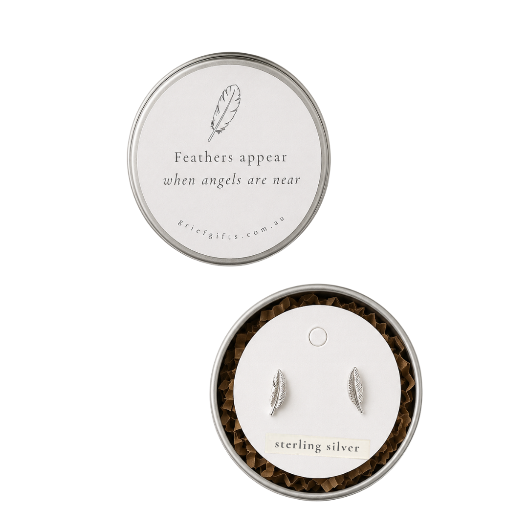 Sterling Silver Feather Earrings - Feathers Appear When Angels Are Near