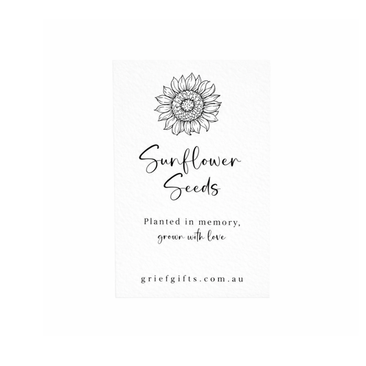 Sunflower Seeds - Giant Single 30 seeds | Grief Gifts Australia