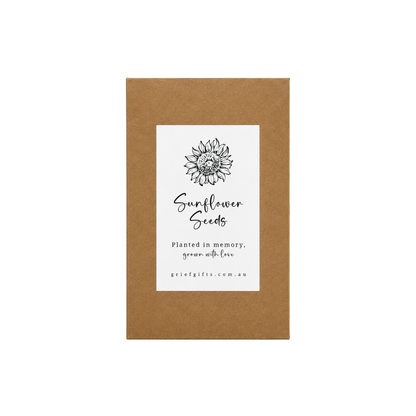 Sunflower Seeds - Kraft Brown | Grief Gifts Australia 