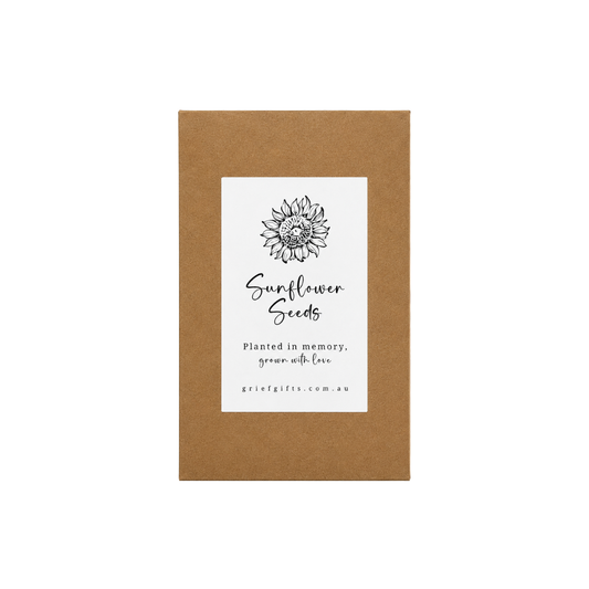 Sunflower Seeds - Kraft Brown | Grief Gifts Australia 