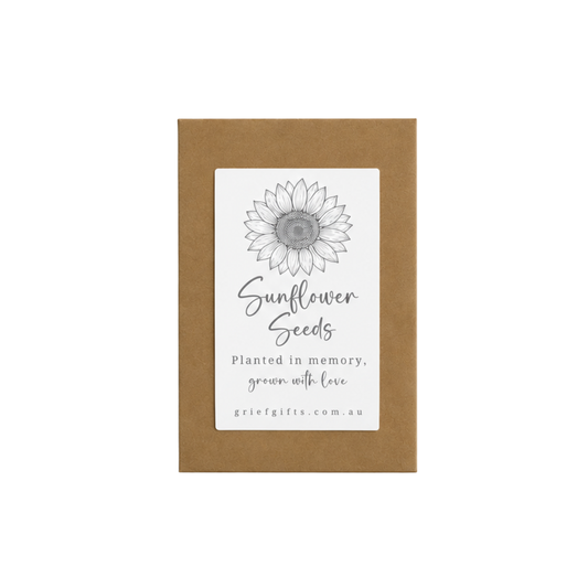 Sunflower Seeds - Kraft Brown | Memorial Seeds | Grief Gifts