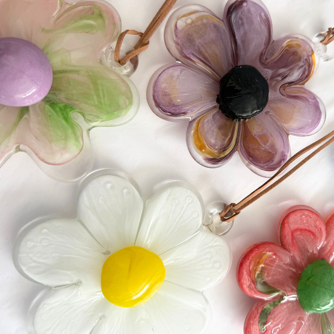 Sympathy Glass Hanging Flowers| Grief Gifts Australia  