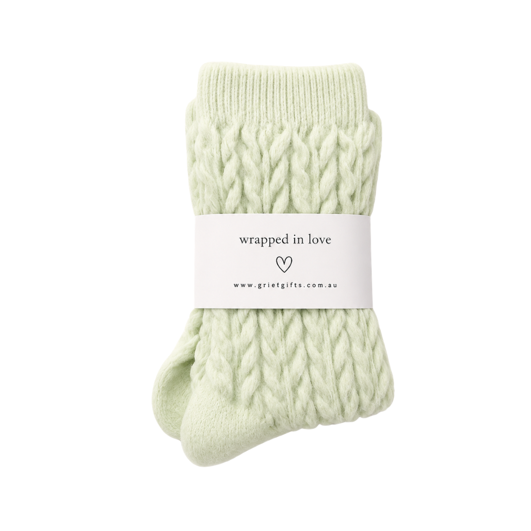 Tender Comfort Socks Green | Grief Gifts Australia