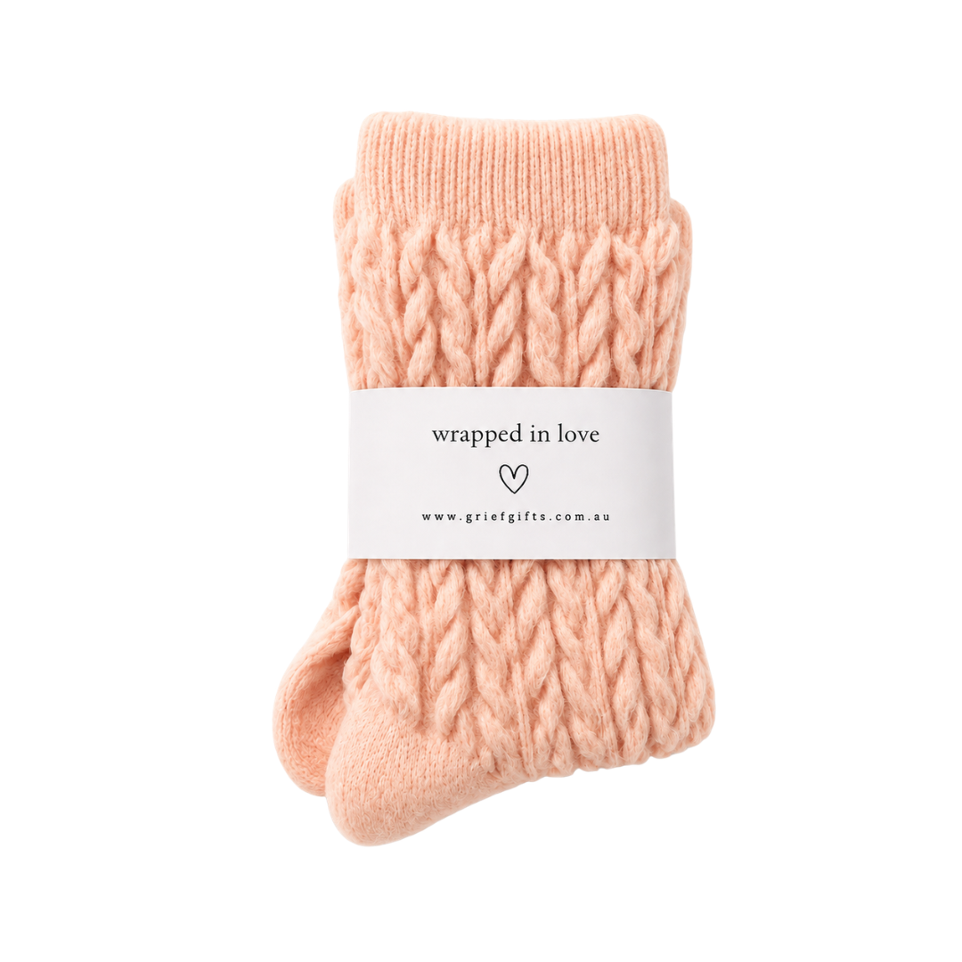 Tender Comfort Socks Pink | Grief Gifts Australia