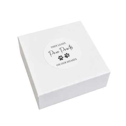 They Leave Paw Prints on Our Hearts Suncatcher | Pet Loss Suncatcher Box | Grief Gifts Perth