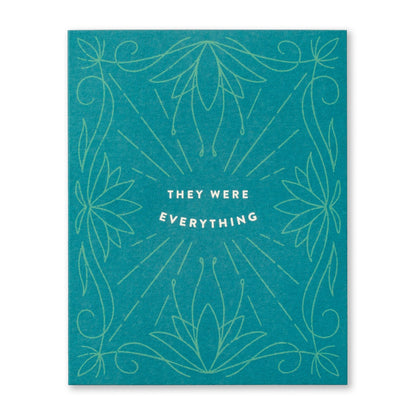 They Were Everything Sympathy Gift Card | Grief Gifts Australia