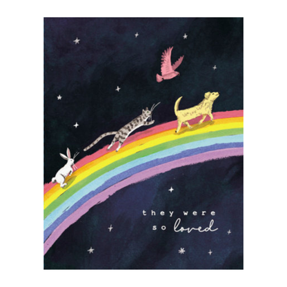 They Were So Loved - Pet Sympathy Gift Card