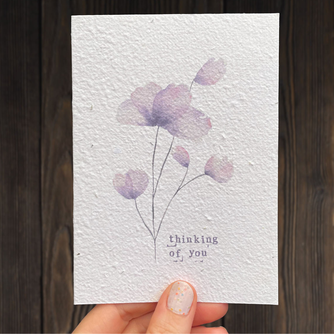 Thinking of You Plantable Gift Card | Grief Gifts Australia 