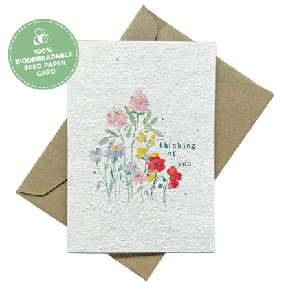 Thinking of You Plantable Sympathy Gift Card | Grief Gifts Australia