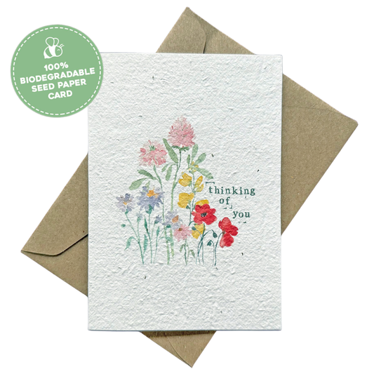 Thinking of You Plantable Sympathy Gift Card | Grief Gifts Australia