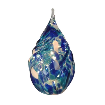 Glass Glow Teardrop Light - Light Turquoise Blue, Med Blue & White **for Jayne**