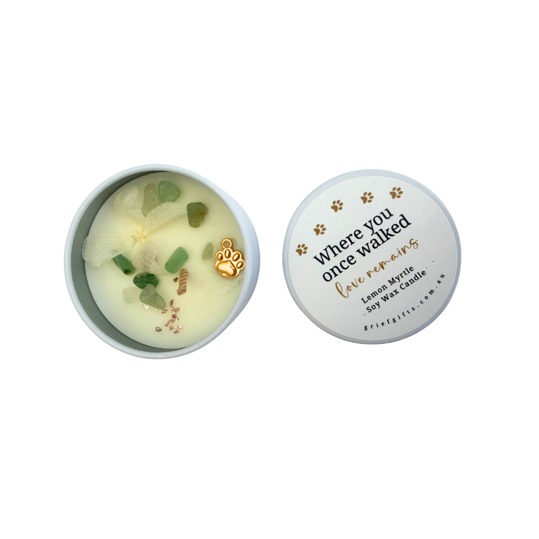 Where You Once Walked Pet Loss Candle | Grief Gifts Australia 